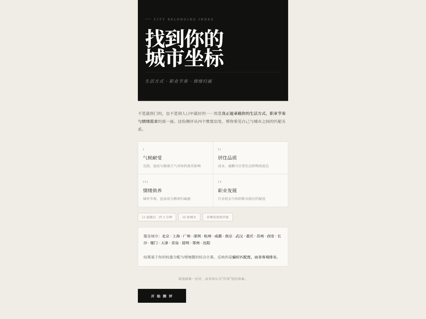 宜居城市测试指南截图